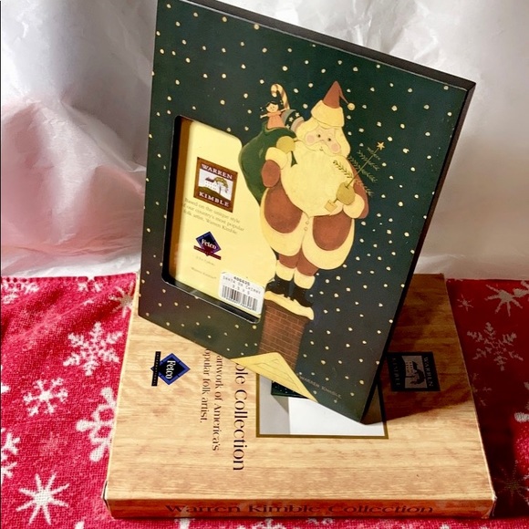 BNIB Warren Kimble Santa On Chimney Frame - Picture 3 of 16